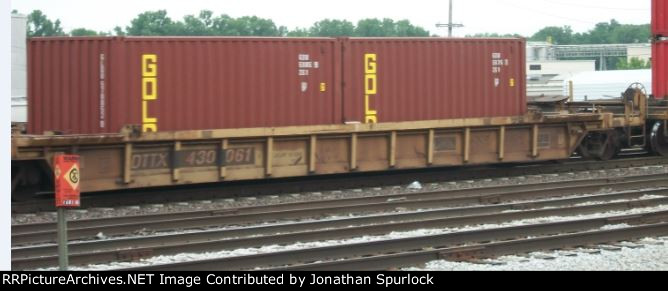 DTTX 430061 and two containers